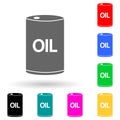 barrel of oil multi color style icon. Simple glyph, flat vector of Oil icons for ui and ux, website or mobile application Royalty Free Stock Photo