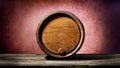 Barrel on pink Royalty Free Stock Photo