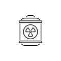 barrel, radioactive, sewage icon. Element of earth pollution icon for mobile concept and web apps. Detailed barrel, radioactive, Royalty Free Stock Photo