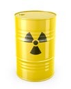 Barrel with radioactive symbol Royalty Free Stock Photo