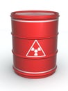 Barrel with sign Radiation Royalty Free Stock Photo