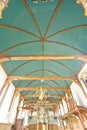 A barrel-vault type of church-ceiling