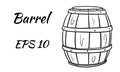 Barrel for wine or beer. Isolated on a white background Royalty Free Stock Photo