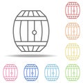 barrel of wine icon. Elements of Alcohol drink in multi colored icons. Simple icon for websites, web design, mobile app, info