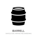 barrell icon in trendy design style. barrell icon isolated on white background. barrell vector icon simple and modern flat symbol