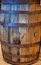 Barrell, Wood with steel bands, Olive Oil Royalty Free Stock Photo