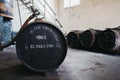 Barrels of Clynelish whiskey inside Brora Distillery, Scotland.