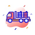 Barrels delivery, cargo, logistic delivery, shipment fully editable vector icon Royalty Free Stock Photo