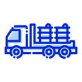 Barrels delivery, cargo, logistic delivery, shipment fully editable vector icon Royalty Free Stock Photo