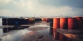 barrels of oil Royalty Free Stock Photo