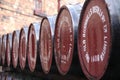 Barrels at Old Bushmills Distillery