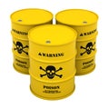 Barrels with poisonous substance