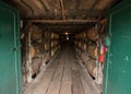Barrels in Storage Building at Distilery