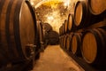 Barrels For Storage Of Wine Royalty Free Stock Photo