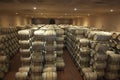 Barrels in Wine Cellar Royalty Free Stock Photo