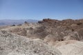 Barren, desolate mountain landscape at the Zabriskie Point Lookout in Death Valley National Park, California