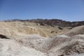 Barren, desolate mountains at the Zabriskie Point Lookout in Death Valley National Park, California