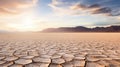 barren dry lake bed Royalty Free Stock Photo