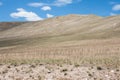 Barren foothills landscape in Antelope Island State Park, near Salt Lake City, UTAH