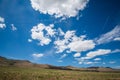 Barren foothills landscape in Antelope Island State Park in Utah Royalty Free Stock Photo