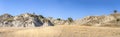 Barren hilly landscape near Roccanova, Italy