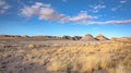 The barren landscape of Petrified Forest, Arizona, USA Royalty Free Stock Photo