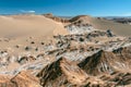 Sand dunes in Moon Valley Valle de la Luna, Atacama Desert, Chile Royalty Free Stock Photo