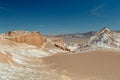 Sand dunes in Moon Valley Valle de la Luna, Atacama Desert, Chile Royalty Free Stock Photo