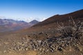 Barren slopes and cinder cones of haleakala crater