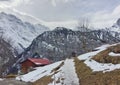 Barren winter landscape