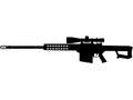 Barrett M82A1. 416 Sniper long range rifle Caliber 50 BMG United States Armed Forces and USA United States Army Barrett M82A1 Snip Royalty Free Stock Photo