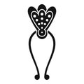 Barrette barber icon, simple style