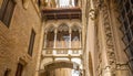 Barri Gotic quarter in Barcelona city, Spain