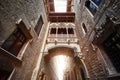 Barri Gotic Quarter in Barcelona, Spain. Antique Bridge