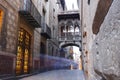 Barri Gotic quarter of Barcelona, Spain Royalty Free Stock Photo