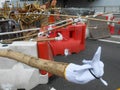 Barricade middle fingers protest Hong Kong