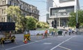 Barricade, Spencer Street, Melbourne, Australia.