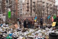 Barricades at Euromaidan in Kiev Royalty Free Stock Photo