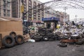 Barricades at Euromaidan in Kiev Royalty Free Stock Photo