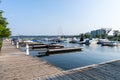 City of Barrie Marina Boat Launch and Dock. Kempenfelt Bay, Lake Simcoe.