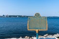 Steamboating on Lake Simcoe Historical Plaques. Centennial Park, Kempenfelt Bay.