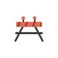 barrier, blocked, safety icon. Element of color construction icon. Premium quality graphic design icon. Signs and symbols Royalty Free Stock Photo