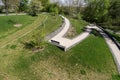 Barrier-free path in the landscape garden