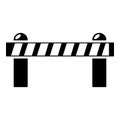 Barrier icon, simple style. Royalty Free Stock Photo