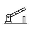 Barrier icon vector image. Royalty Free Stock Photo