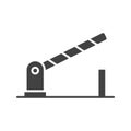 Barrier icon vector image. Royalty Free Stock Photo
