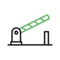 Barrier icon vector image. Royalty Free Stock Photo
