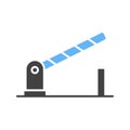 Barrier icon vector image. Royalty Free Stock Photo