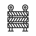 Barrier icon vector image. Royalty Free Stock Photo