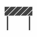 Barrier icon vector image. Royalty Free Stock Photo